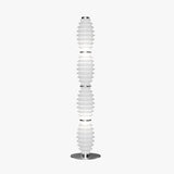 Modern Grand Collier Blown Glass Floor Lamp Chrome Standing Ambient Light for Living Room