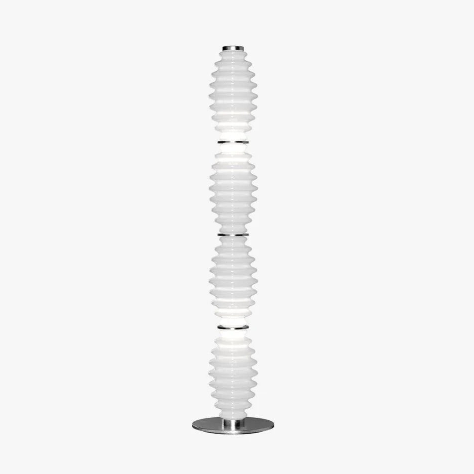 Modern Grand Collier Blown Glass Floor Lamp Chrome Standing Ambient Light for Living Room