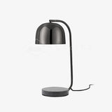 Grant Modern Marble Base Table Lamp with Adjustable Tilt Metal Shade for Bedside and Living Room