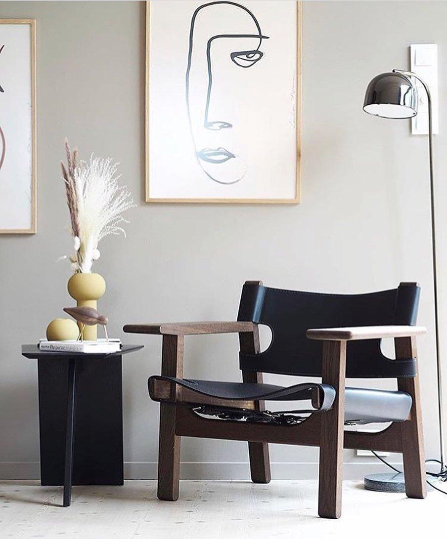 Modern Grant Tall Standing Floor Lamp with Granite Base and Adjustable Metal Shade
