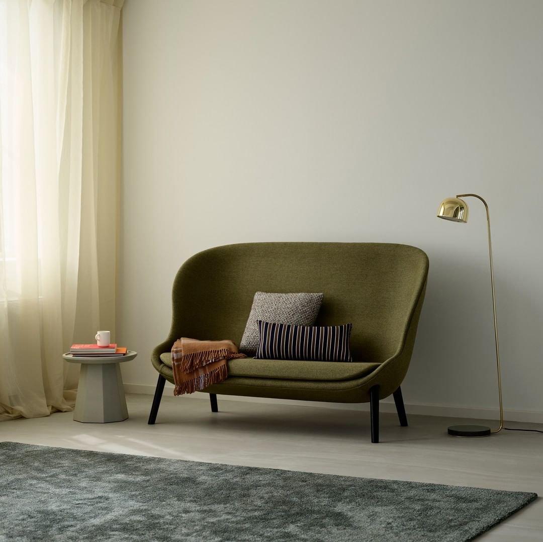 Modern Grant Tall Standing Floor Lamp with Granite Base and Adjustable Metal Shade