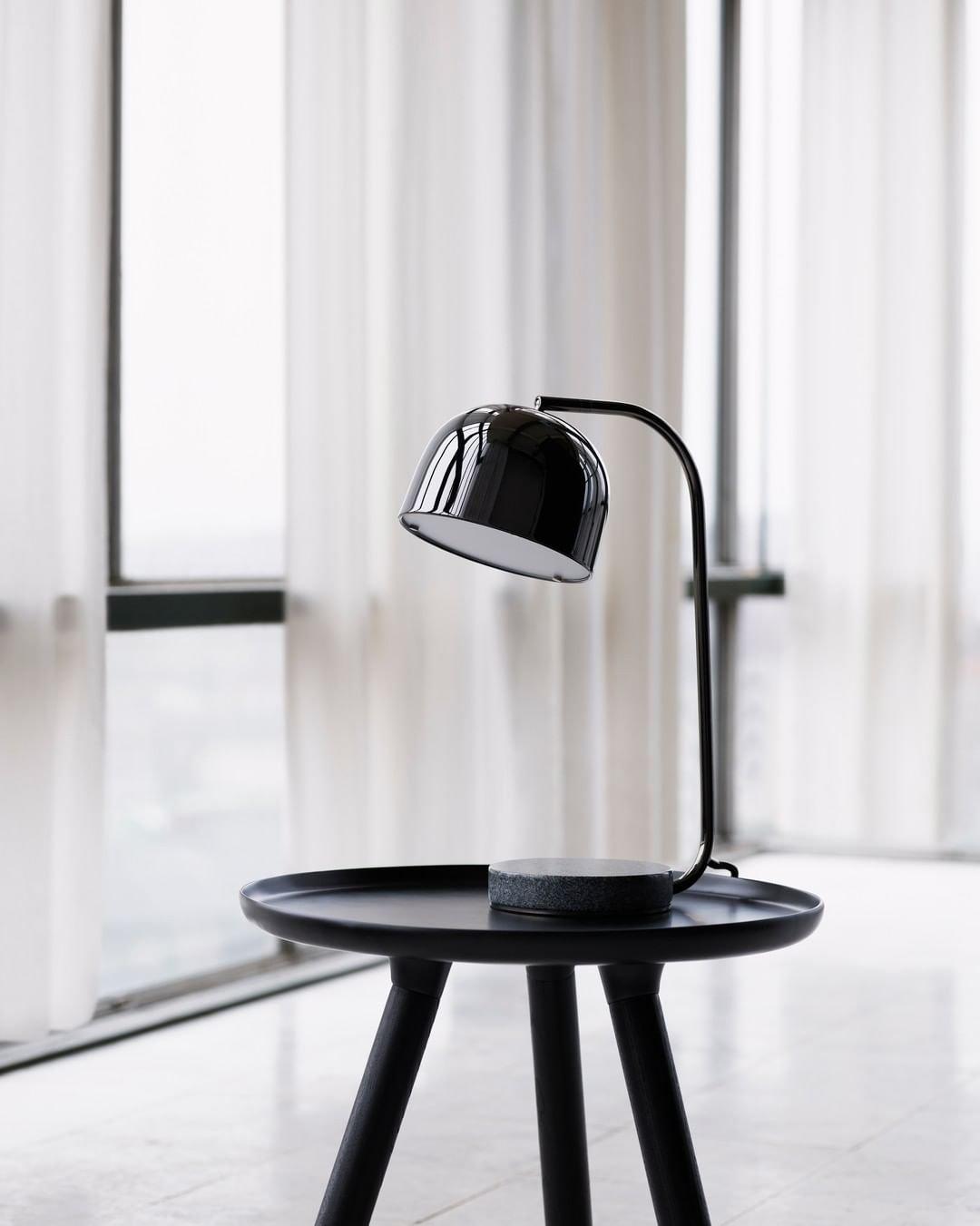Grant Modern Marble Base Table Lamp with Adjustable Tilt Metal Shade for Bedside and Living Room