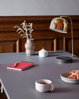 Grant Modern Marble Base Table Lamp with Adjustable Tilt Metal Shade for Bedside and Living Room