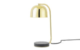 Grant Modern Marble Base Table Lamp with Adjustable Tilt Metal Shade for Bedside and Living Room