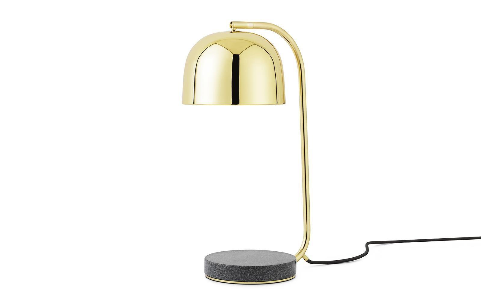 Grant Modern Marble Base Table Lamp with Adjustable Tilt Metal Shade for Bedside and Living Room
