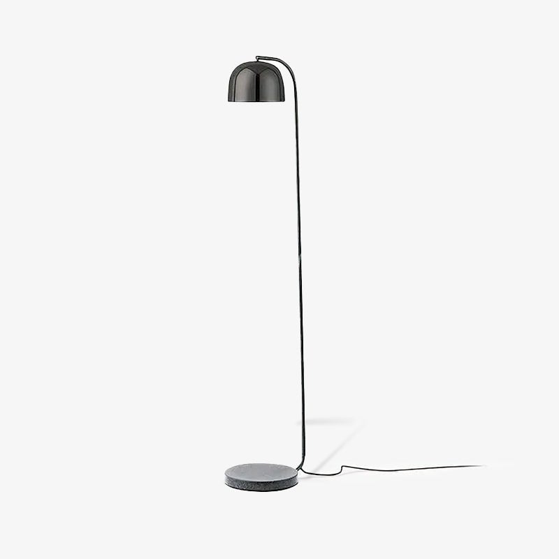 Modern Grant Tall Standing Floor Lamp with Granite Base and Adjustable Metal Shade