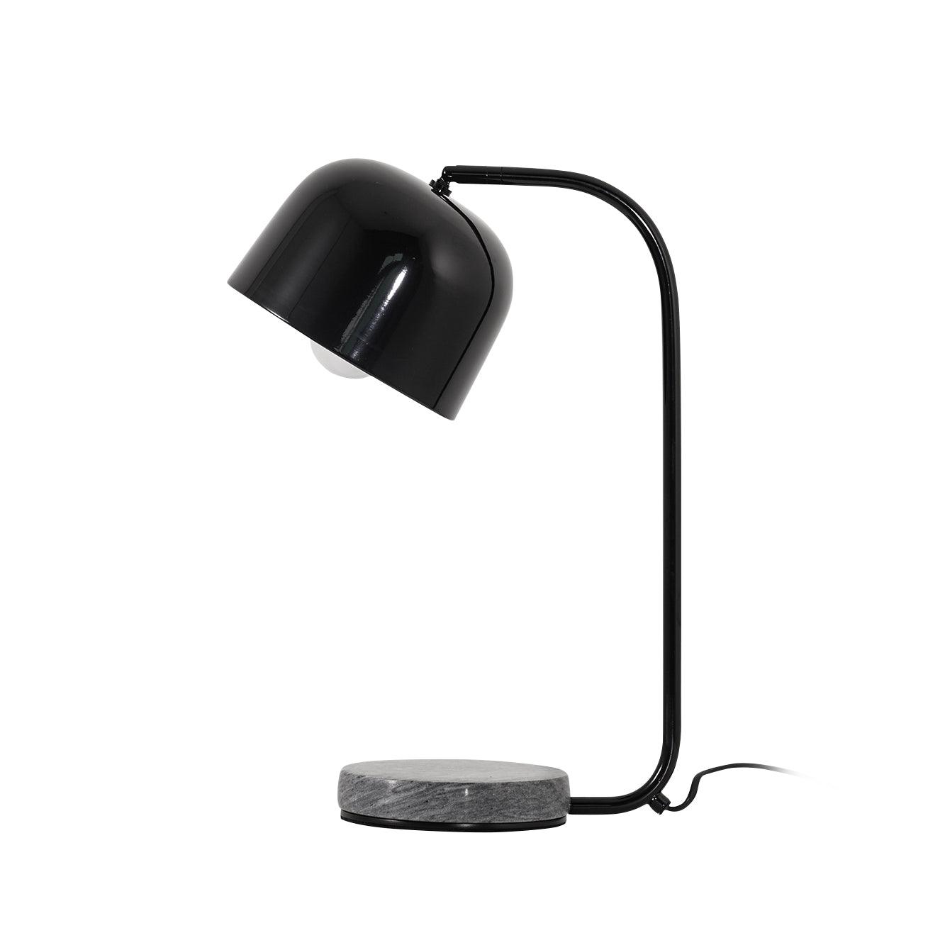 Grant Modern Marble Base Table Lamp with Adjustable Tilt Metal Shade for Bedside and Living Room