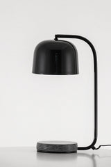 Grant Modern Marble Base Table Lamp with Adjustable Tilt Metal Shade for Bedside and Living Room
