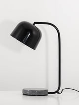 Grant Modern Marble Base Table Lamp with Adjustable Tilt Metal Shade for Bedside and Living Room