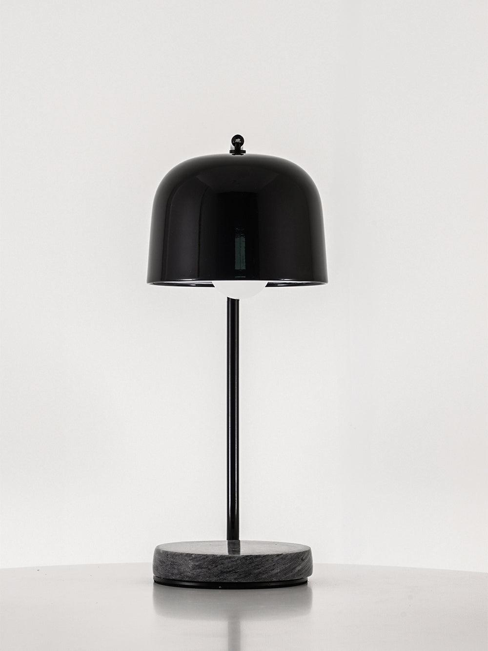 Grant Modern Marble Base Table Lamp with Adjustable Tilt Metal Shade for Bedside and Living Room