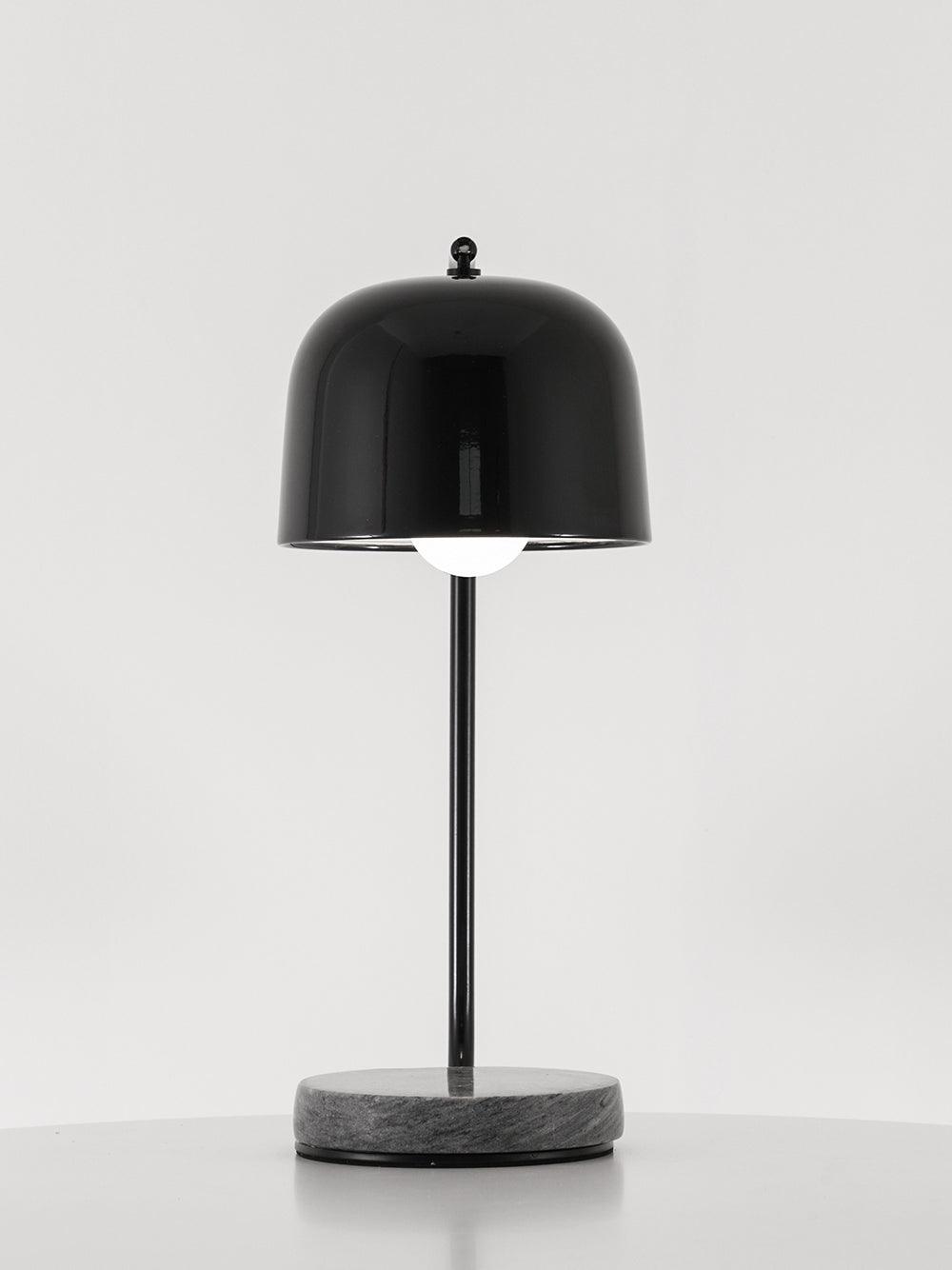 Grant Modern Marble Base Table Lamp with Adjustable Tilt Metal Shade for Bedside and Living Room