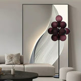 Modern Grape Cluster Glass Floor Lamp Matte Black Tall Standing Light for Living Room
