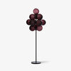 Modern Grape Cluster Glass Floor Lamp Matte Black Tall Standing Light for Living Room