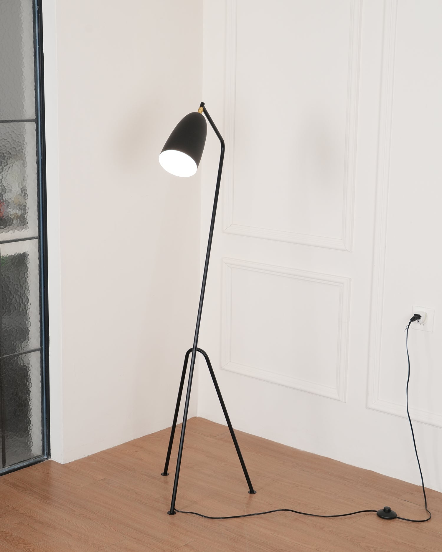 Modern Grasshopper Style Metal Floor Lamp Adjustable Task Standing Light for Reading
