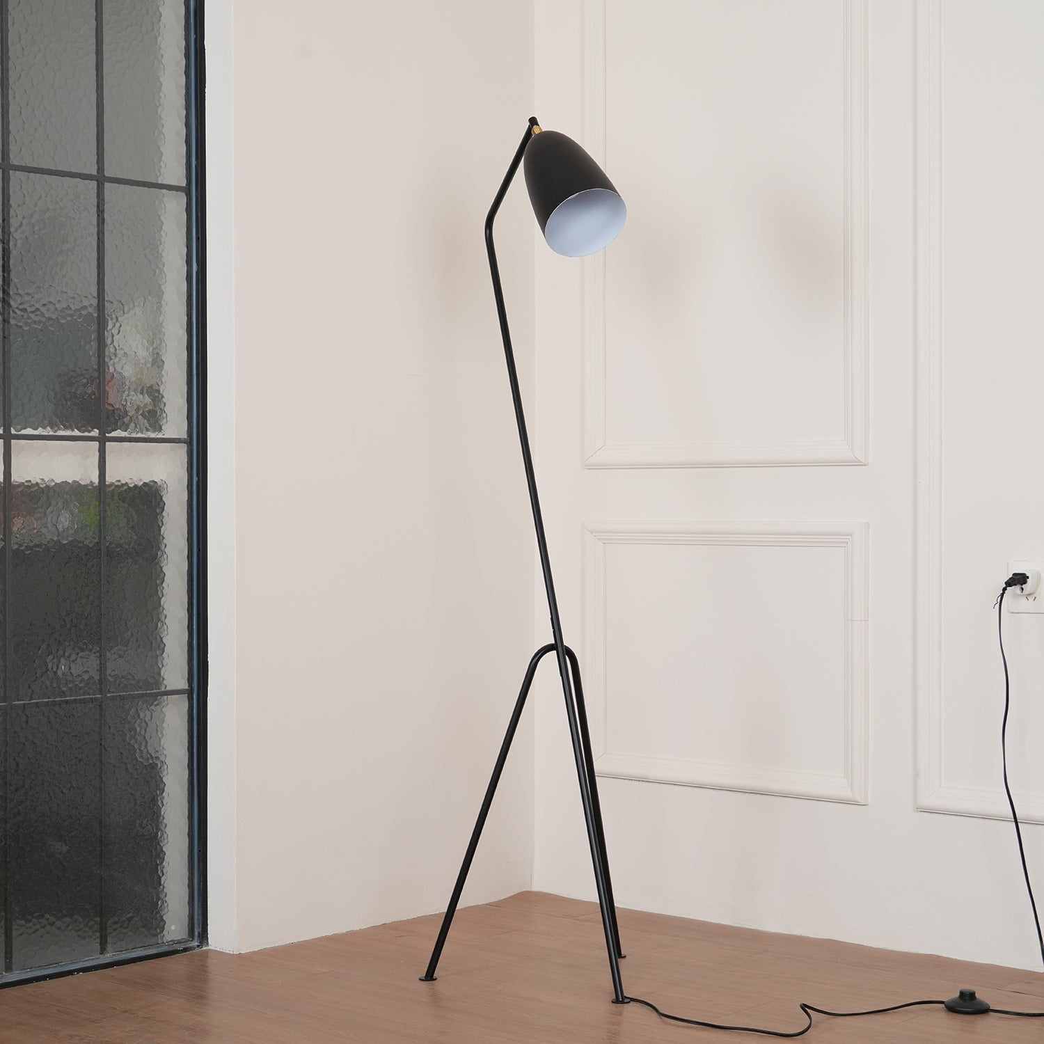 Modern Grasshopper Style Metal Floor Lamp Adjustable Task Standing Light for Reading