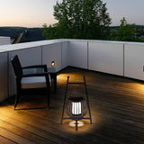 Grau Portable LED Outdoor Desk Lamp Waterproof Decorative Table Light for Lawns and Gardens