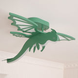 Modern Green Dinosaur Cartoon LED Ceiling Light for Childrens Room Decor