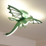 Modern Green Dinosaur Cartoon LED Ceiling Light for Childrens Room Decor