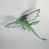 Modern Green Dinosaur Cartoon LED Ceiling Light for Childrens Room Decor