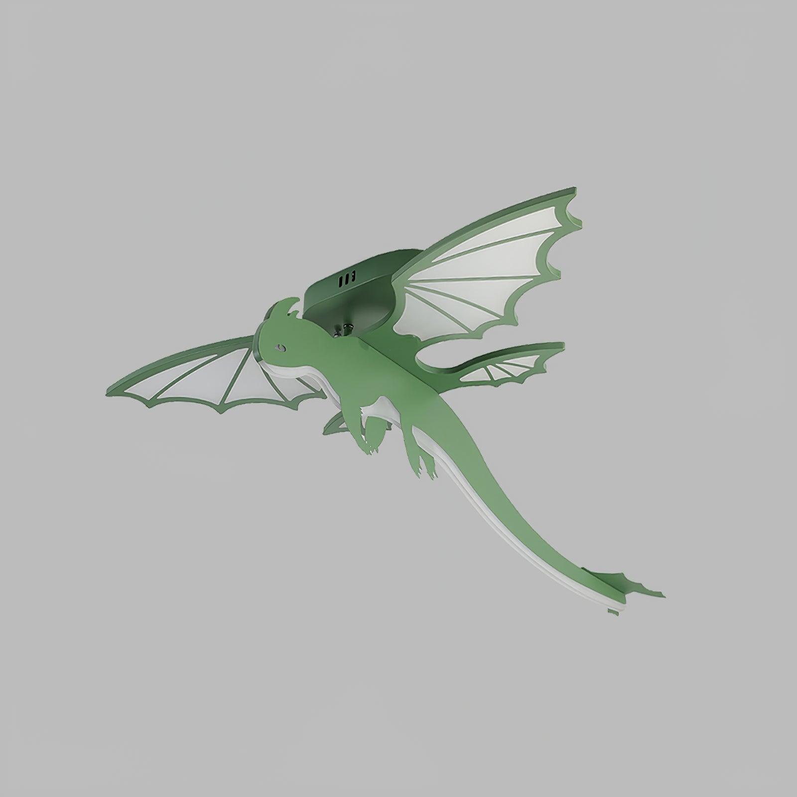 Modern Green Dinosaur Cartoon LED Ceiling Light for Childrens Room Decor