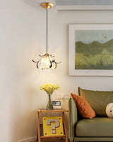 vintage-nature-inspired-green-leaf-floral-pendant-light-with-glass-flower-shade