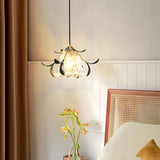 vintage-nature-inspired-green-leaf-floral-pendant-light-with-glass-flower-shade
