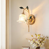 elegant-green-leaf-floral-sconce-wall-light-with-glass-petal-and-crystal-accents