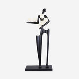 Abstract Human Sculpture Torchiere Floor Lamp Modern Art Guardian Standing Light for Contemporary Interiors