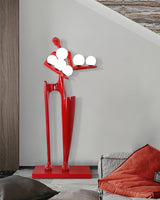 Abstract Human Sculpture Torchiere Floor Lamp Modern Art Guardian Standing Light for Contemporary Interiors