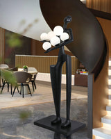 Abstract Human Sculpture Torchiere Floor Lamp Modern Art Guardian Standing Light for Contemporary Interiors