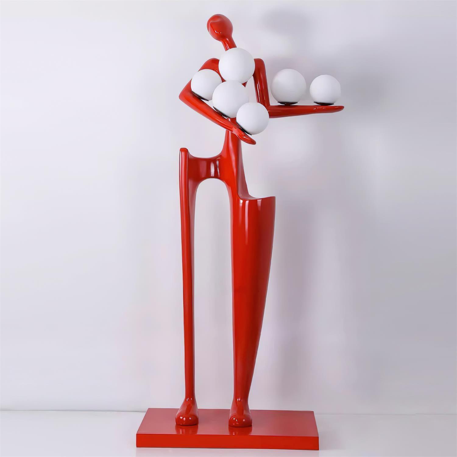 Abstract Human Sculpture Torchiere Floor Lamp Modern Art Guardian Standing Light for Contemporary Interiors