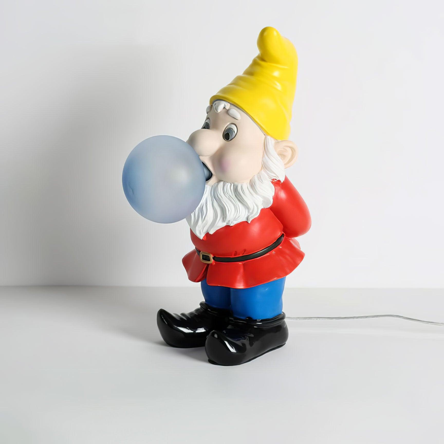 Modern Resin Dwarf Gummy Working Table Lamp with Glass Bubble for Desk Decor