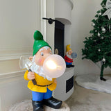 Modern Resin Dwarf Gummy Working Table Lamp with Glass Bubble for Desk Decor