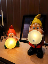 Modern Resin Dwarf Gummy Working Table Lamp with Glass Bubble for Desk Decor