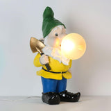 Modern Resin Dwarf Gummy Working Table Lamp with Glass Bubble for Desk Decor