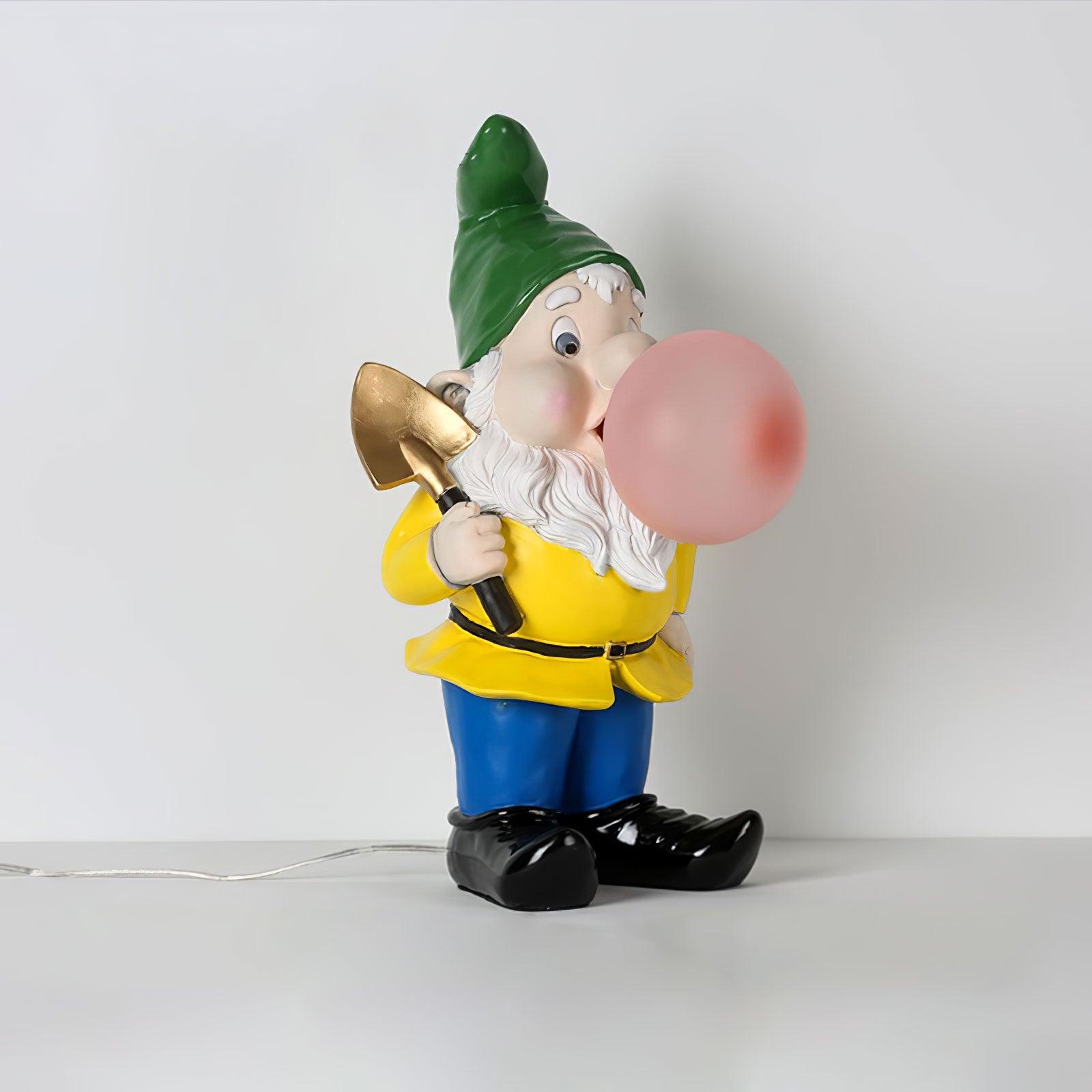 Modern Resin Dwarf Gummy Working Table Lamp with Glass Bubble for Desk Decor