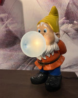 Modern Resin Dwarf Gummy Working Table Lamp with Glass Bubble for Desk Decor