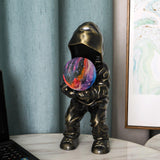 Modern Hacker Planet Minimalist Resin Table Lamp for Contemporary Home Office Decor