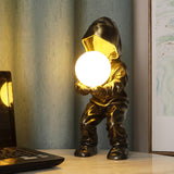 Modern Hacker Planet Minimalist Resin Table Lamp for Contemporary Home Office Decor