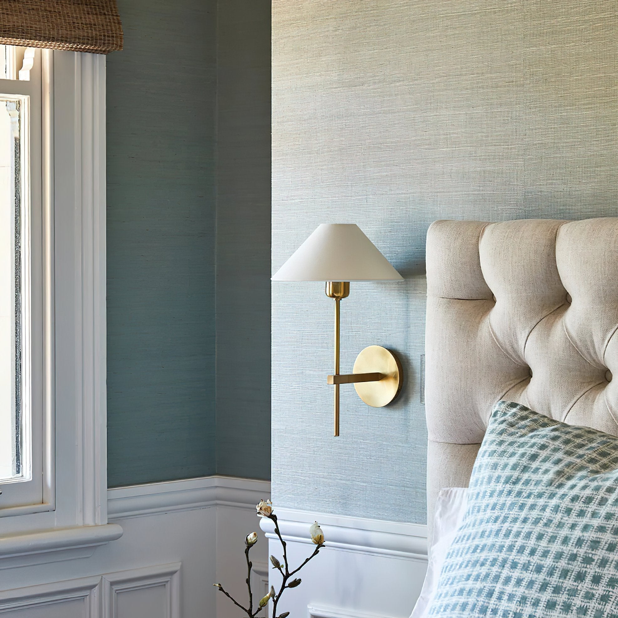 modern-brass-wall-sconce-with-triangular-fabric-shade-hackney-style-light