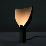 Modern Sculptural Half Funnel Bedside Table Lamp for Living Room Indirect Light