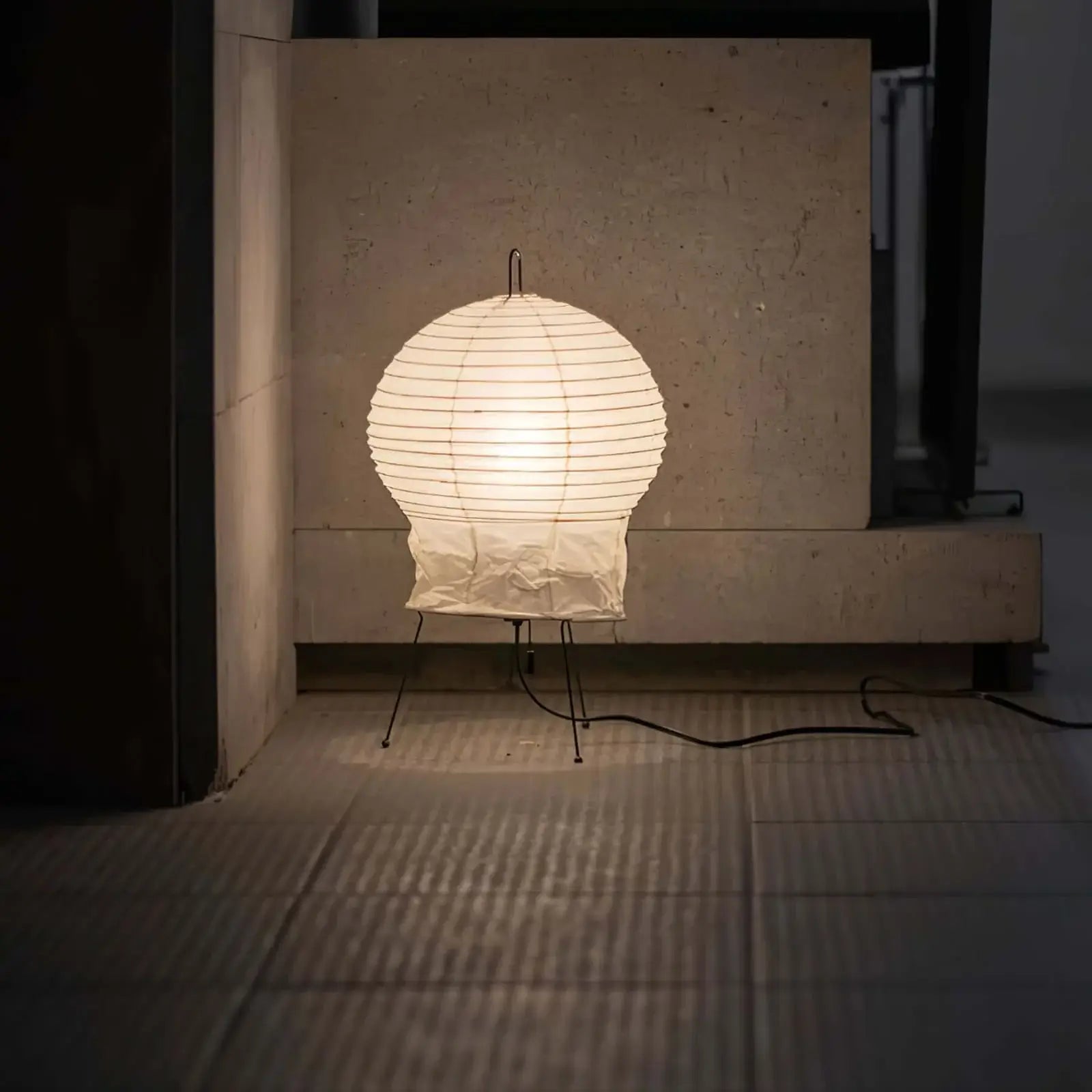 Hana Washi Japanese Rice Paper Table Lamp Minimalist Desk Light for Bedroom Living Room