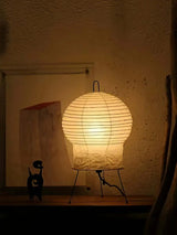 Hana Washi Japanese Rice Paper Table Lamp Minimalist Desk Light for Bedroom Living Room