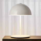 Modern Dome Metal Table Lamp Contemporary Mushroom Style Nightstand Light for Bedroom and Office