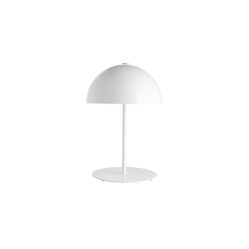 Modern Dome Metal Table Lamp Contemporary Mushroom Style Nightstand Light for Bedroom and Office