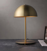 Modern Dome Metal Table Lamp Contemporary Mushroom Style Nightstand Light for Bedroom and Office