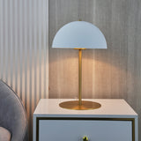 Modern Dome Metal Table Lamp Contemporary Mushroom Style Nightstand Light for Bedroom and Office