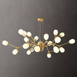 modern-brass-chandelier-with-pearl-glass-shades-and-elegant-curved-arms