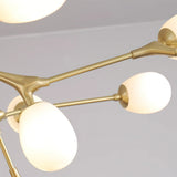 modern-brass-chandelier-with-pearl-glass-shades-and-elegant-curved-arms