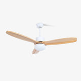 Modern LED Integrated Ceiling Fan with Wood Blades and Remote Control Light